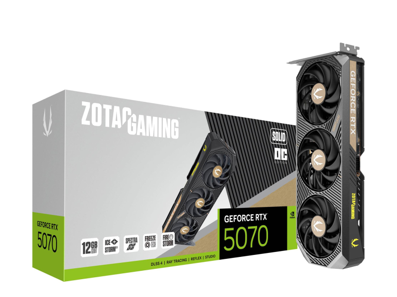 Zotac GeForce RTX 5070 Solid OC 12GB GDDR7 DLSS5